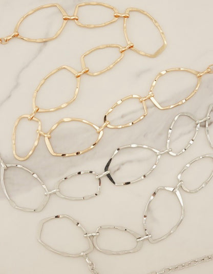 Gold & Silver Adjustable Belt