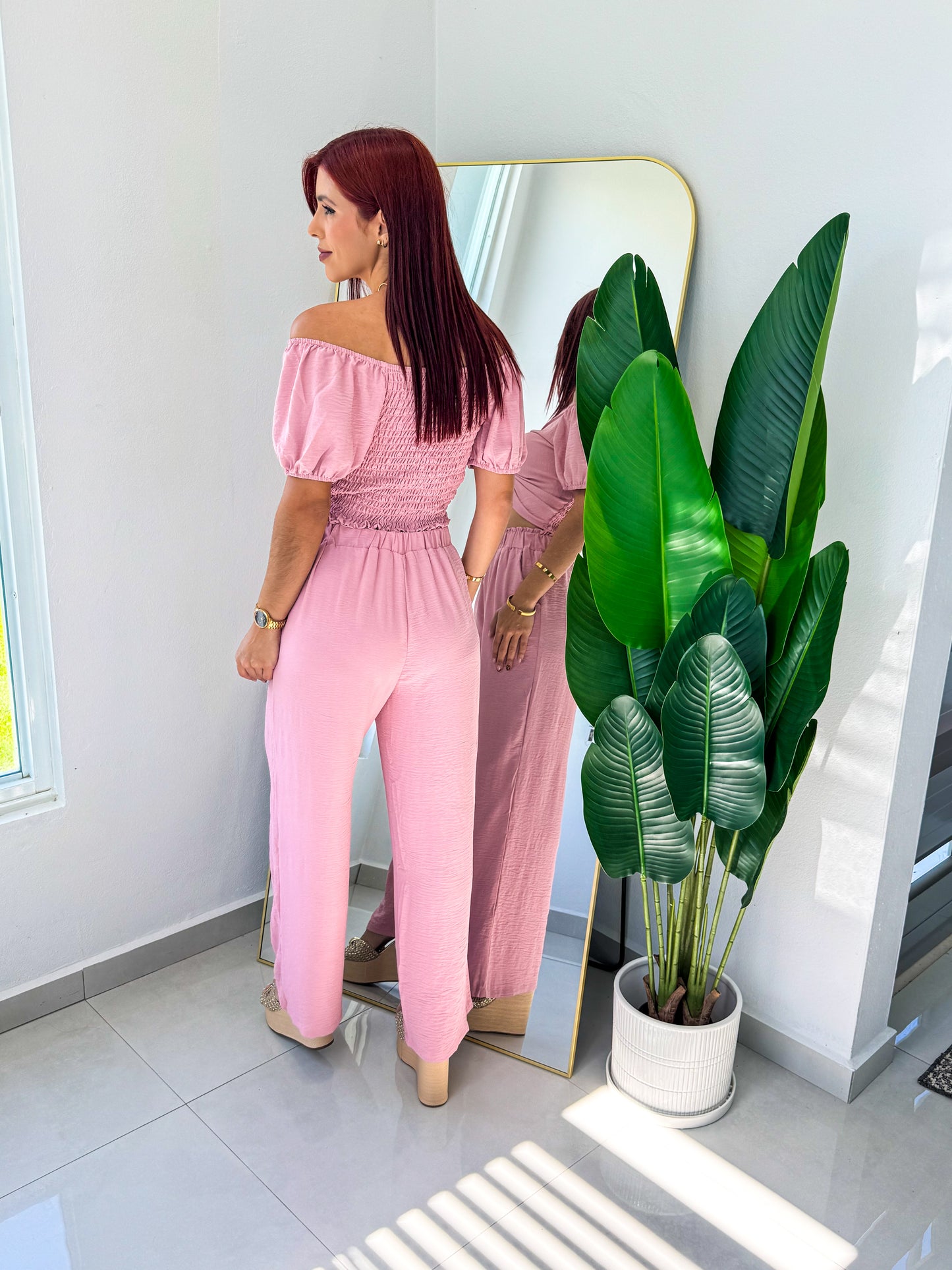 “Arelis” Mauve Set