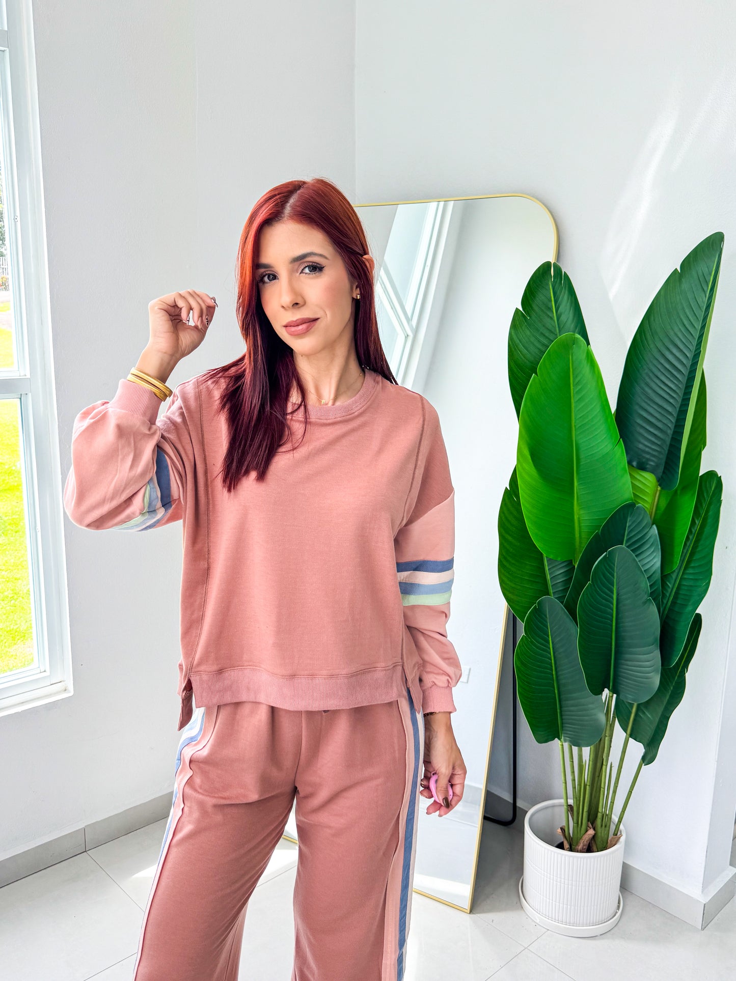 “Sofía” Mauve Travel Set