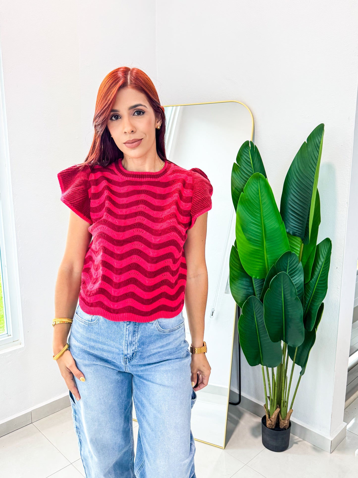 “Diana” Red Velvet TOP