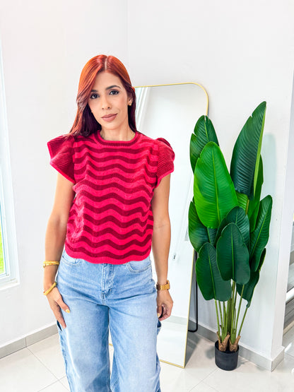 “Diana” Red Velvet TOP