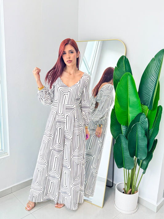 “Alana” Off White Printed Jumpsuit