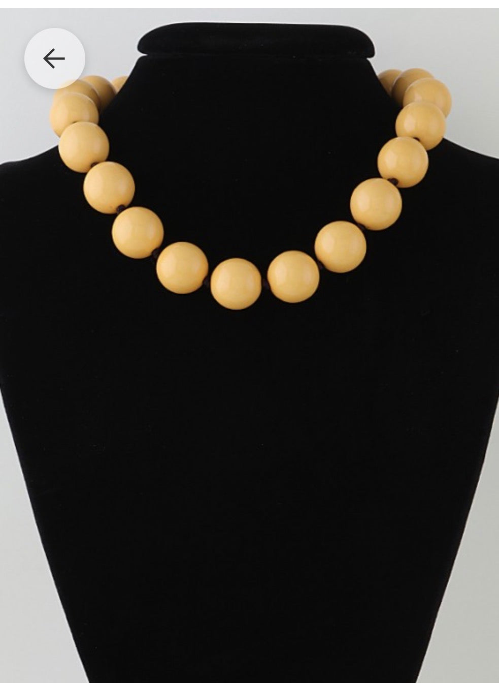 Burgundy, Yellow & Olive Crystal Beaded Necklace