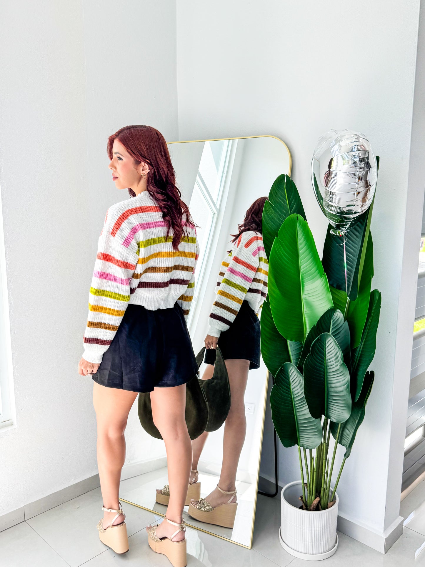 “Alice” Black Suede SHORT