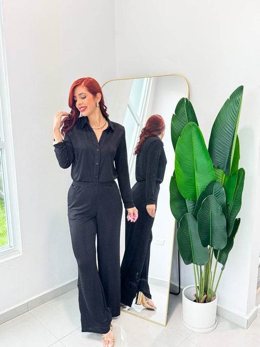 “Desiree” Black Sparkle Set (Holiday)