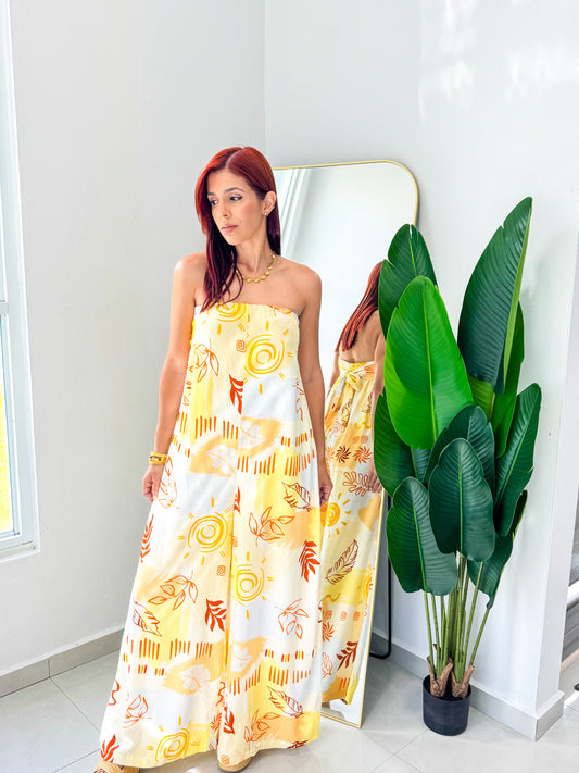 “Gabriela” Tropical Jumpsuit