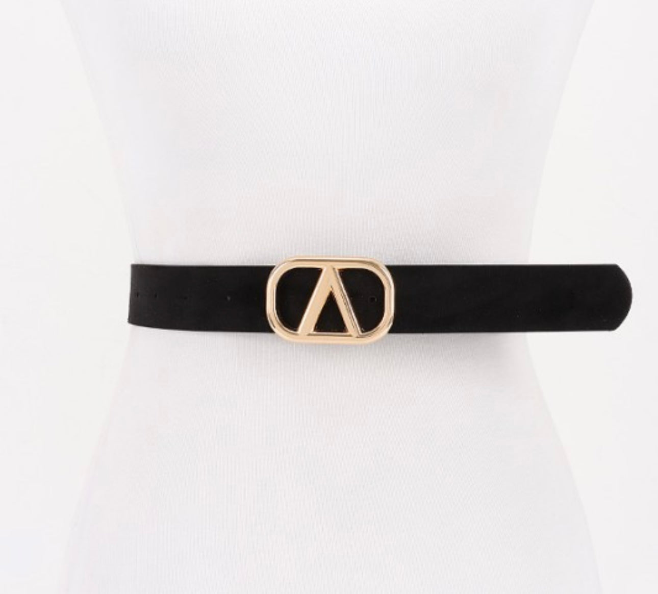 Coffe and Black Suede Belt