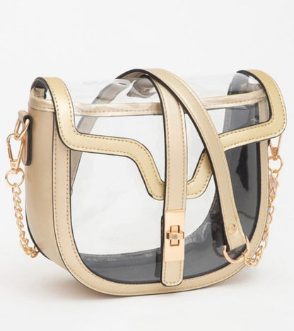Silver & Gold Transparent Bag