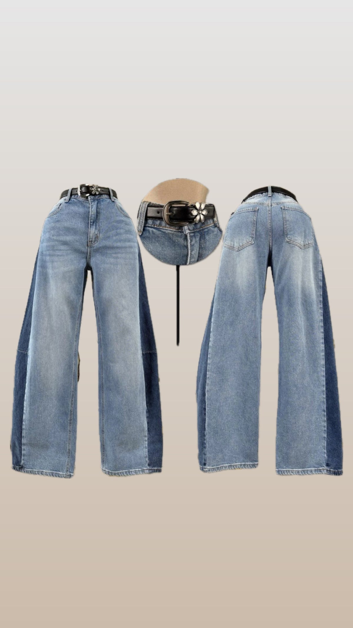 “Cecilia” 2 tones Barrel JEAN