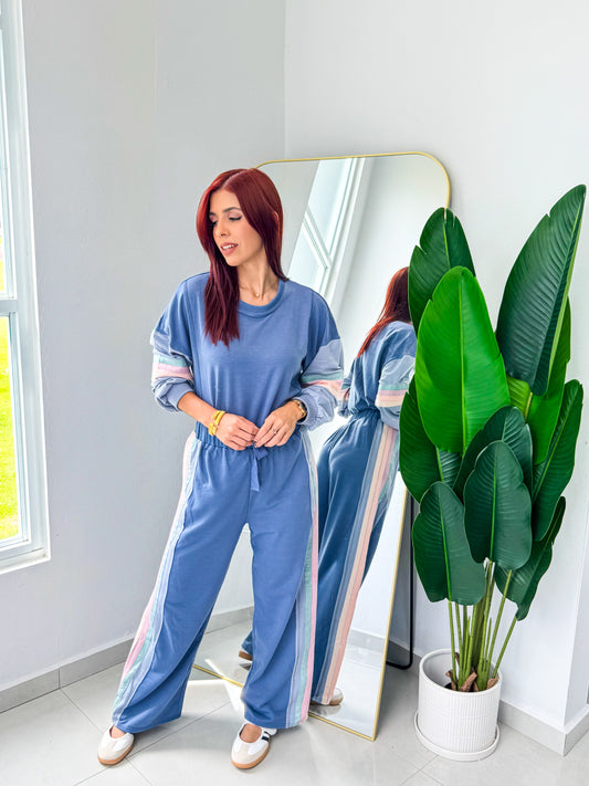 “Sofía” Blue Travel Set