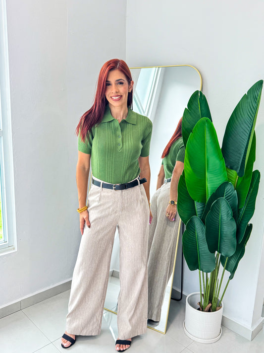 “Larah” Cream Pant