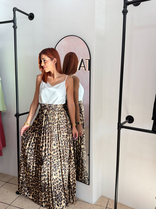 “Fernanda” Animal Print Maxi Dress