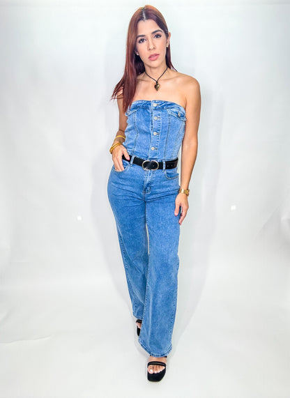 “Mariela” Denim Jumpsuit