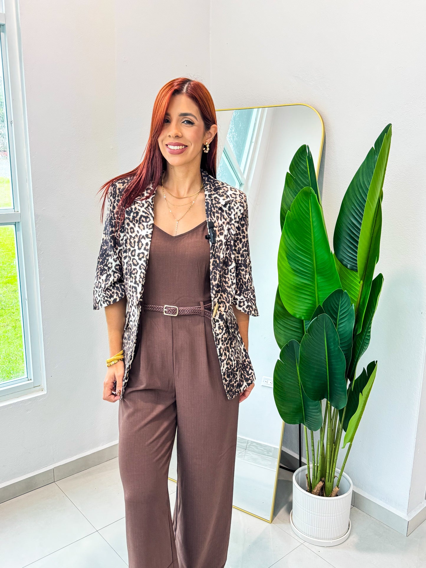 “Daisy” Animal Print Blazer