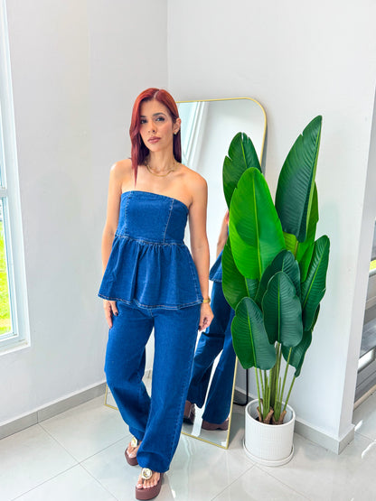 “Camila” Denim Set