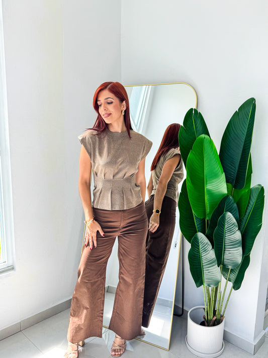 “Mara” Brown Pant