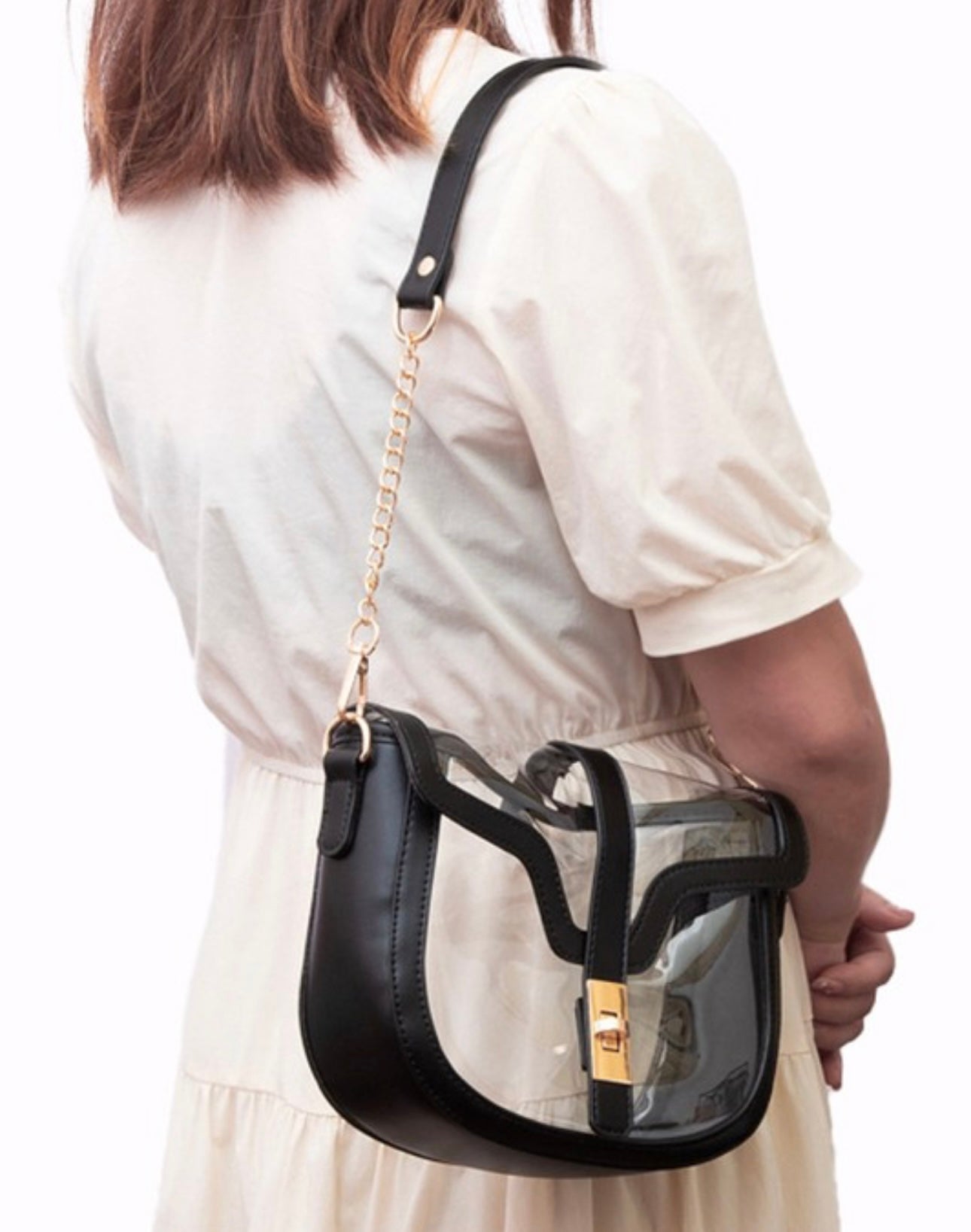 Silver & Gold Transparent Bag