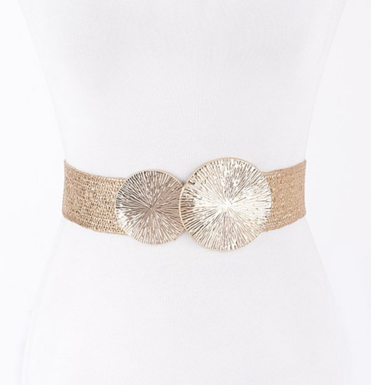 Silver Elastic Belt