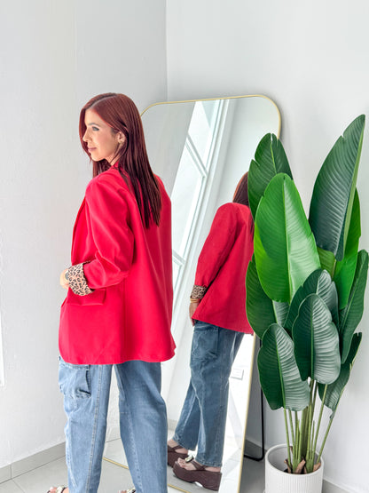 “Keila” Red Blazer (línea Italiana)
