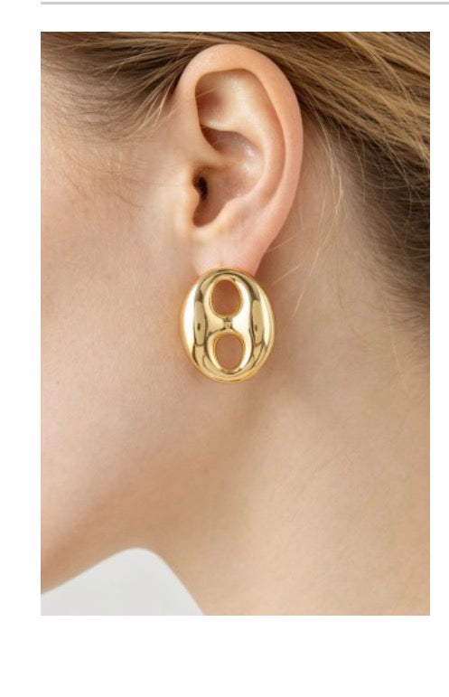 Chain Stud Earring (Gold & Silver)