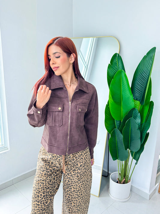 “Briana” Brown Jacket