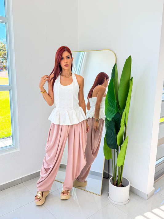 “Paulina” Harem Pink Pant