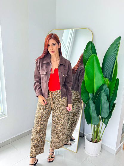 “Briana” Brown Jacket