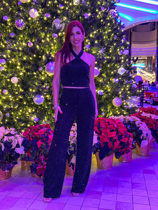 “Rebeca” Lurex Black Set (Holiday)