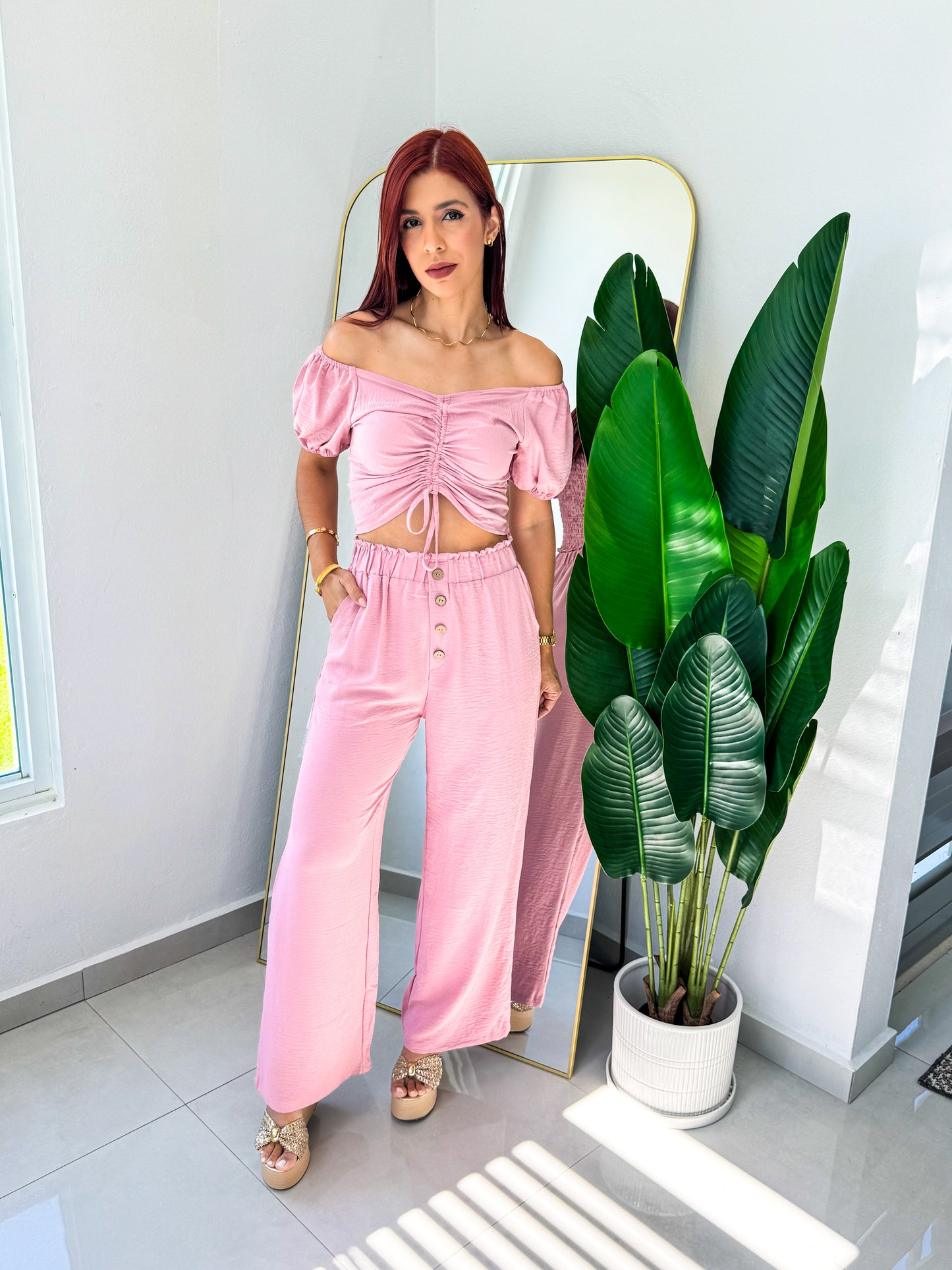 “Arelis” Mauve Set