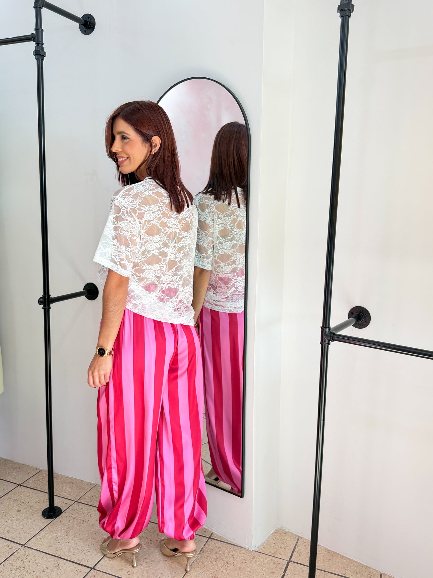 “Sofi” Dalmata Lace Printed T-shirt