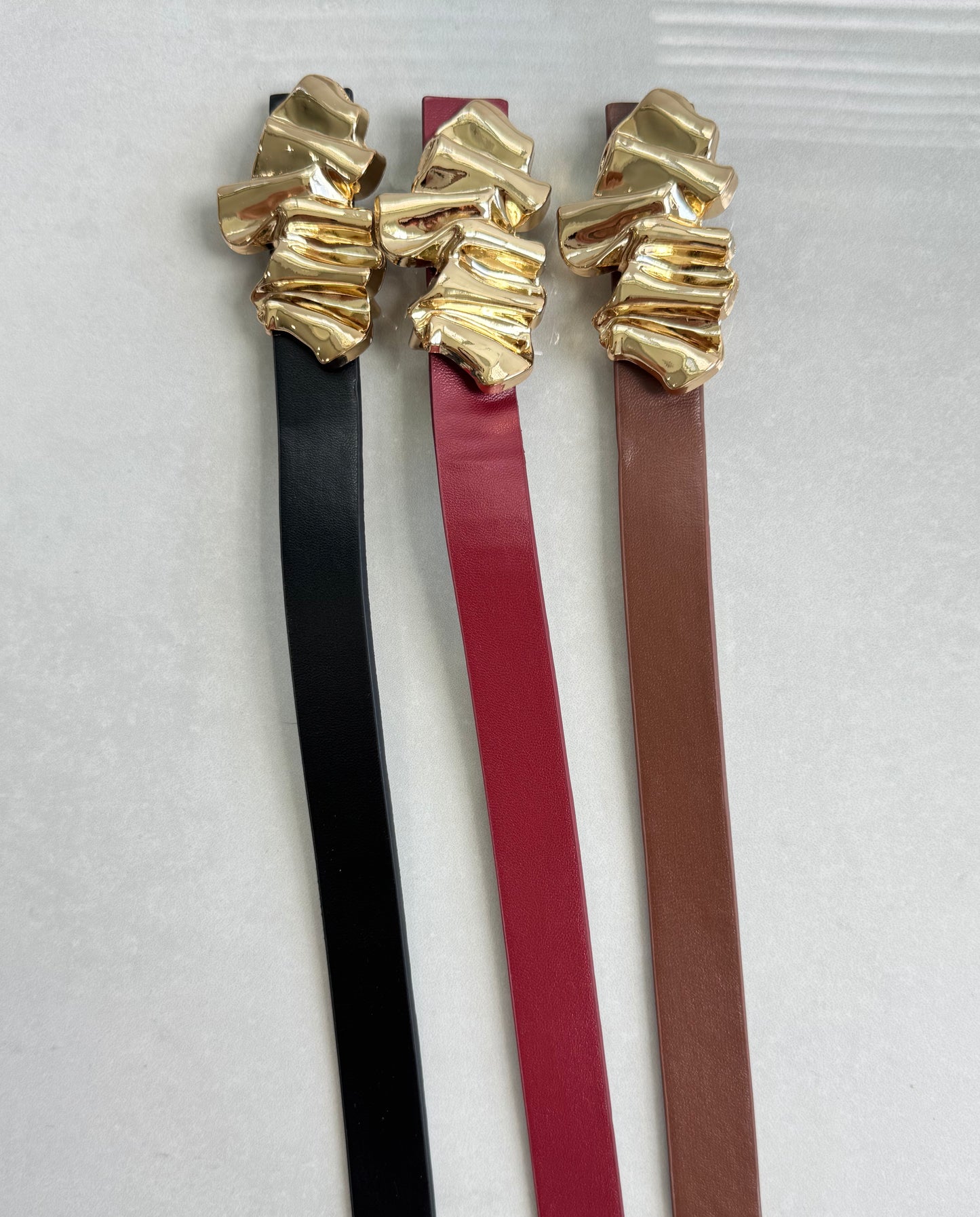 “Arlene” Wine Belted Pant