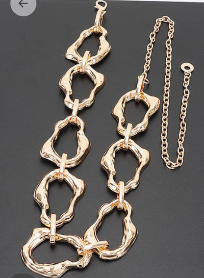 Gold & Silver Adjustable Belt