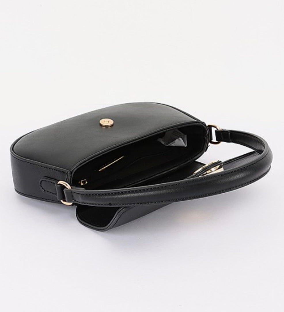 Flap Bag (beige, black & ivory)