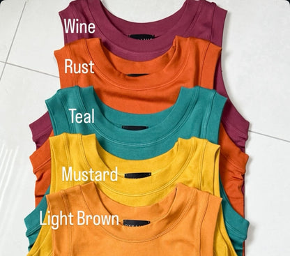 Fall Basics (Wine, Rust, Teal, Mustard & Light Brown)