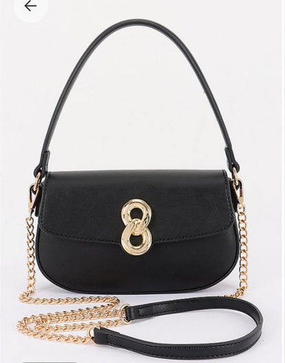 Flap Bag (beige, black & ivory)