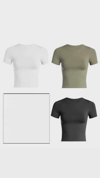 Short Sleeve Basic (Black, White & Olive)