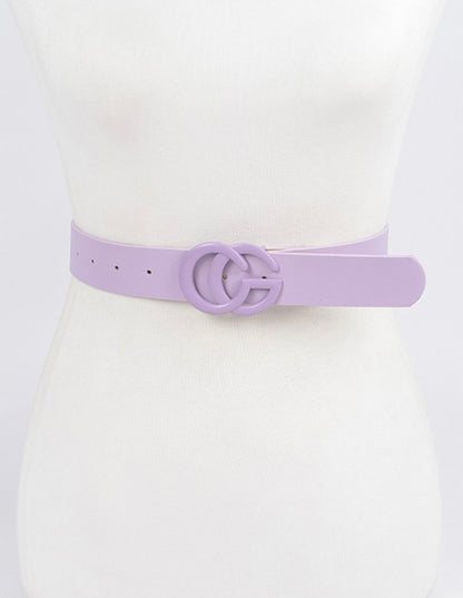 "GG" Lilac, White & Black Belts